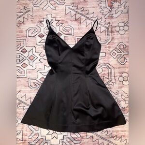 Black Satin Dress Bebe mini dress